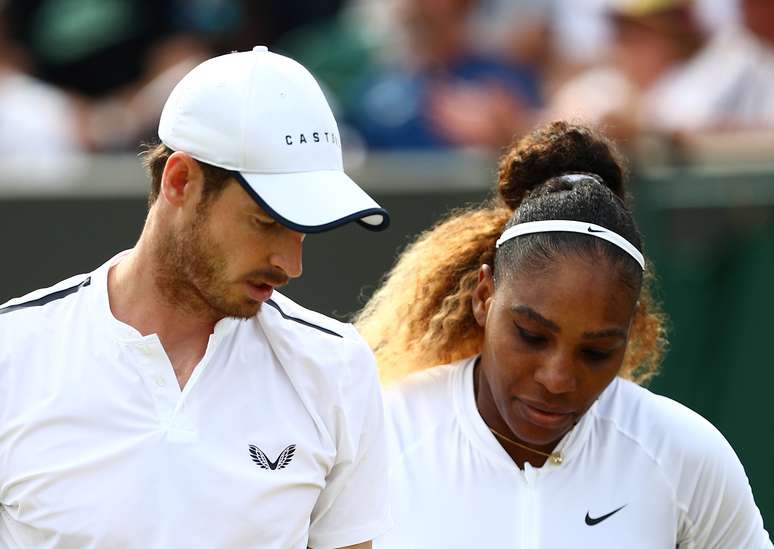 Andy Murray e Serena Williams foram derrotados em Wimbledon