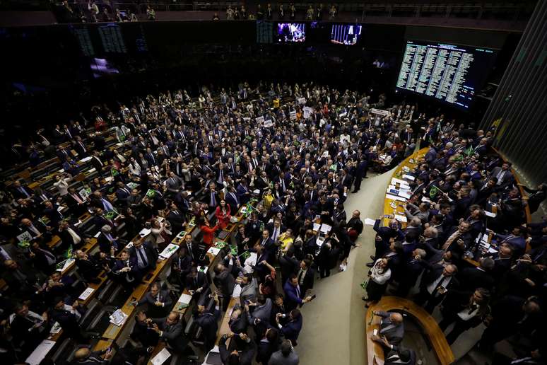 Plenário da Câmara dos Deputados durante a votação da reforma da Previdência
10/07/2019
REUTERS/Adriano Machado