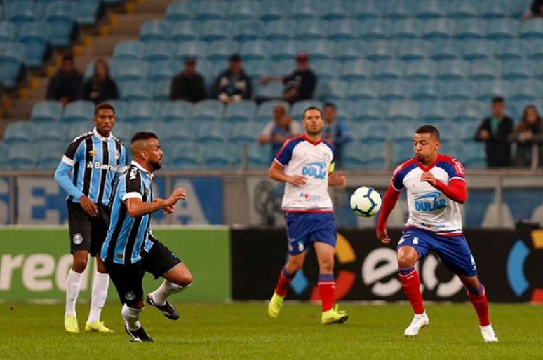 Grêmio e Bahia fizeram um bom jogo no Sul (Foto: Felipe Oliveira/EC Bahia)