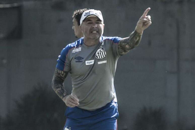 Sampaoli não contará com três desfalques contra o Bahia, neste sábado, pelo Brasileiro (Ivan Storti/Santos)