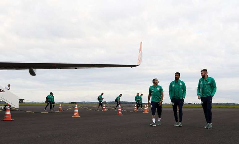 Delegação do Palmeiras acumulará mais de 13 mil km em viagens em nove dias (Agência Palmeiras/Divulgação)