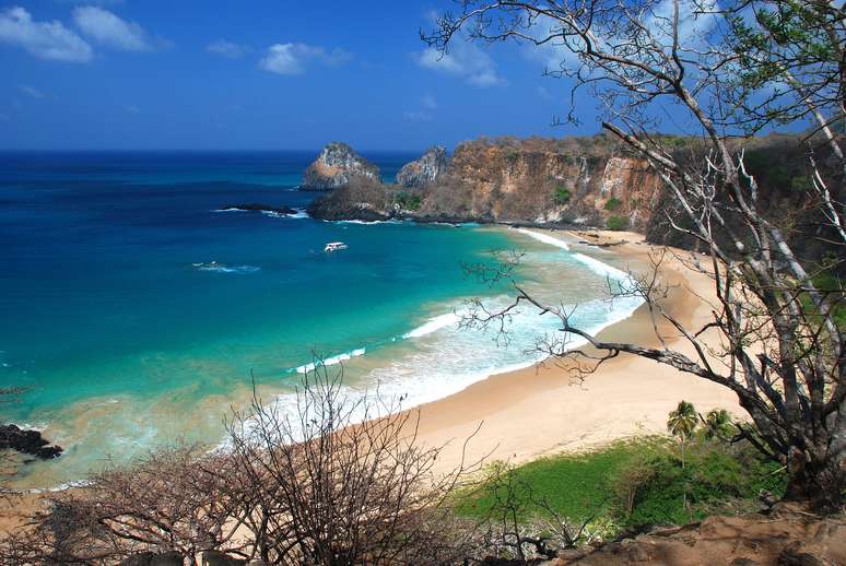 Praia em Fernando de Noronha