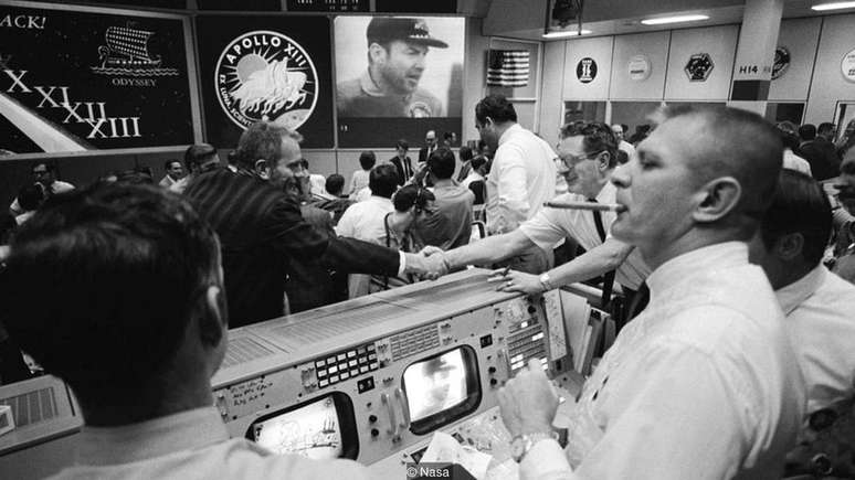 Foi nesta sala em que os controladores de voo ajudaram a trazer os astronautas da Apollo 13 de volta em segurança