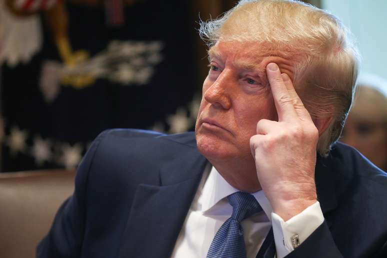 Presidente dos Estados Unidos, Donald Trump, durante reunião de gabinete na Casa Branca
16/07/2019
REUTERS/Leah Millis 