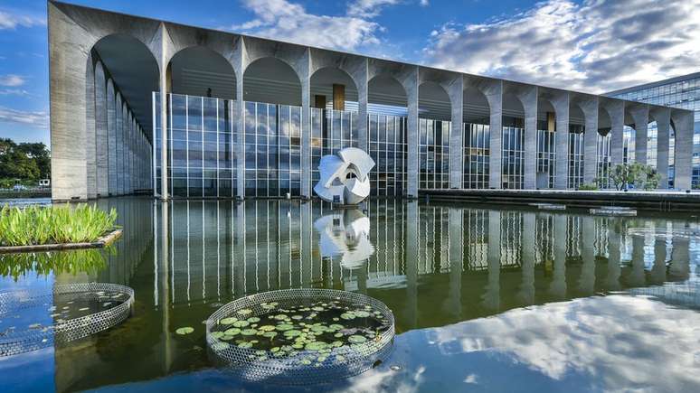 Fachada do Palácio do Itamaraty, em Brasília