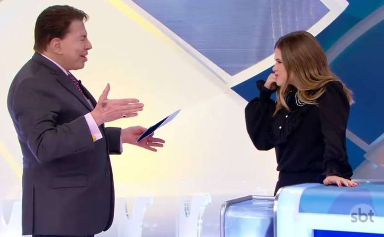 Silvio Santos e Maisa Silva