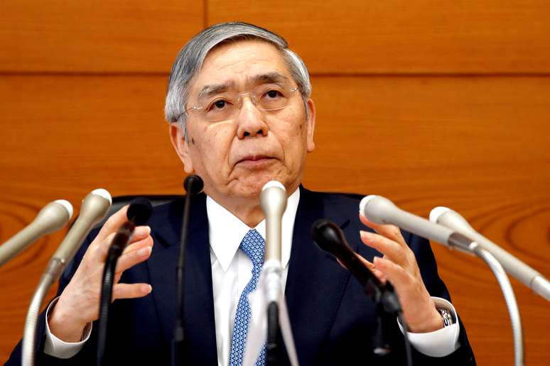 Presidente do banco central japonês, Haruhiko Kuroda
20/06/2019
REUTERS/Kim Kyung-Hoon