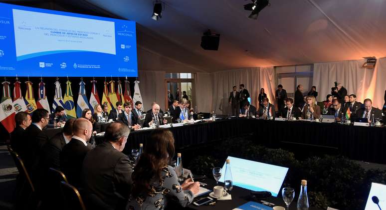 Abertura da cúpula de chefes de Estado do Mercosul em Santa Fé, na Argentina
16/07/2019
Ministério das Relações Exteriores da Argentina/Divulgação via REUTERS 