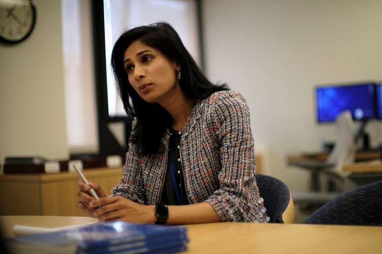 A economista-chefe do Fundo Monetário Internacional (FMI), Gita Gopinath
11/04/2019
REUTERS/James Lawler Duggan