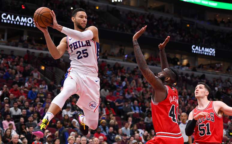 Armador do Philadelphia 76ers Ben Simmons
06/04/2019
Mike DiNovo-USA TODAY Sports