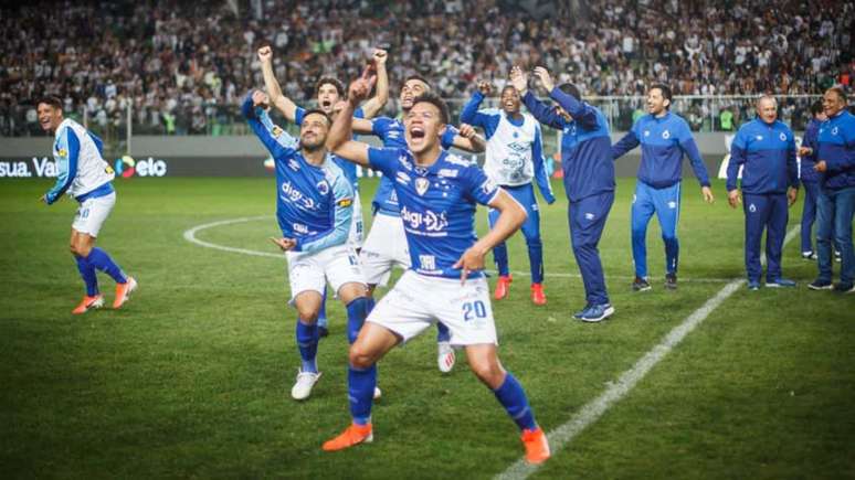 O time azul vence o Galo pela segunda vez em 2019 em uma disputa de mata-mata (Mourão Panda/Ofotografico)