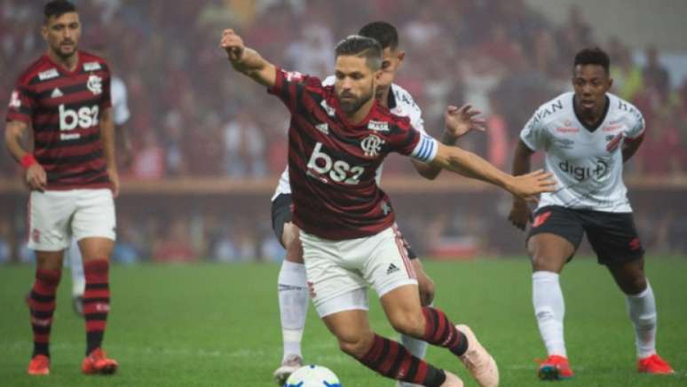 Diego na eliminação do Flamengo (Foto: Alexandre Vidal/Flamengo)