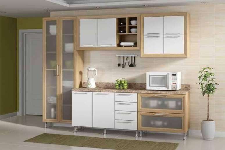 15. O armário de cozinha modulado pode ser uma boa opção para residências temporárias.