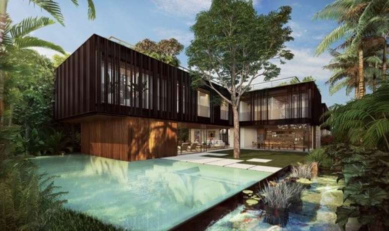 23. &Eacute; interessante ter uma boa vis&atilde;o da &aacute;rea antes de escolher os tipos de grama. Foto: Revista Viva Decora.