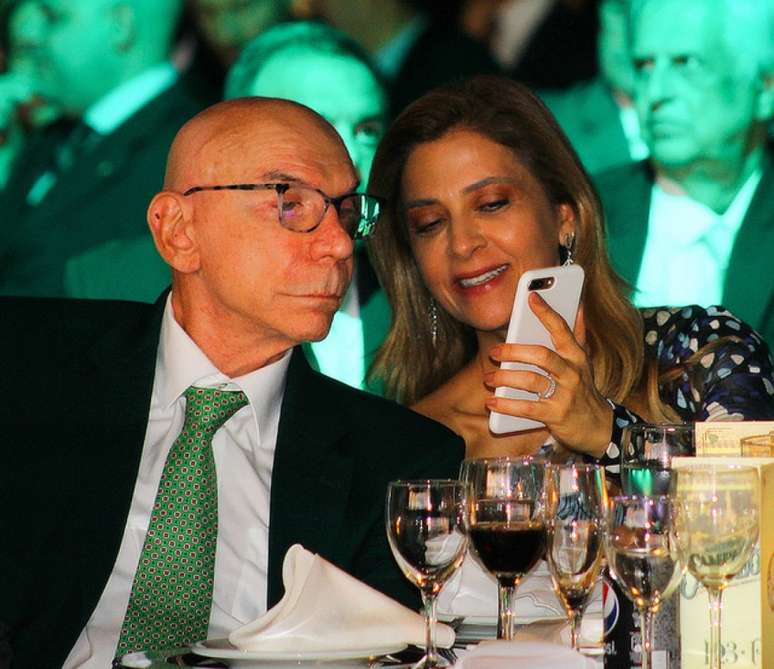 José Roberto Lamacchia e Leila Pereira não têm boa relação com Mustafá Contursi (Foto: Agência Palmeiras)