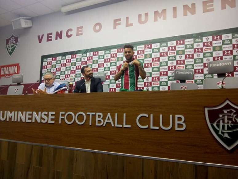 Wellington Nem não escondeu a alegria de voltar a vestir a camisa tricolor (Foto: Joel Silva)