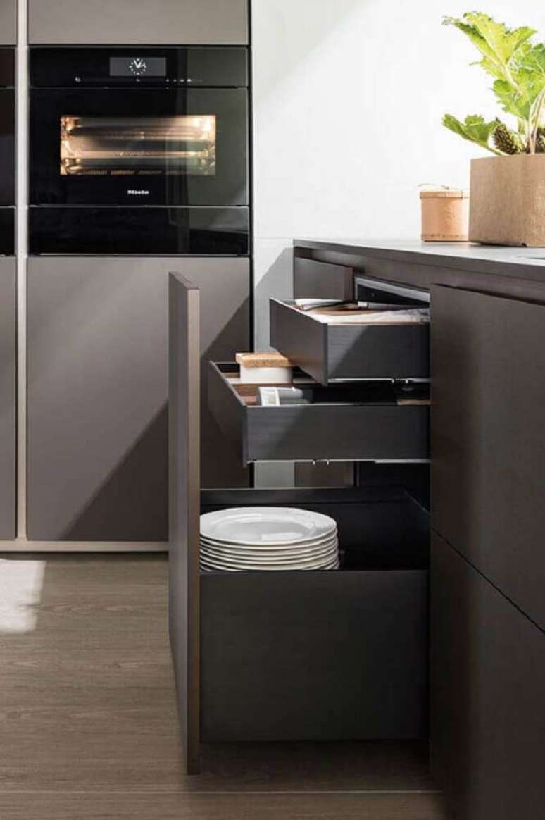 17. Modelos modernos de armários de cozinha planejado