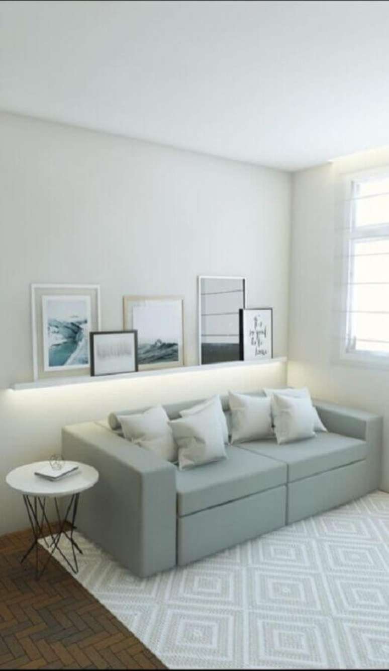72. Tapete para sala com decoração minimalista – Foto: Wood Save