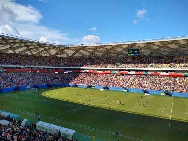 Mais de 44 mil pessoas foram até a Arena da Amazônia acompanhar a classificação do Manaus para a Série C do Campeonato Brasileiro frente ao Caxias