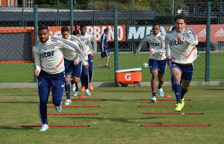 São Paulo encerrou sua preparação para enfrentar a Chapecoense (Foto: Felipe Espíndola/saopaulofc.net)