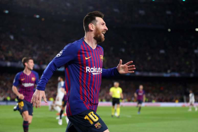 O argentino Lionel Messi em campo pelo Barcelona