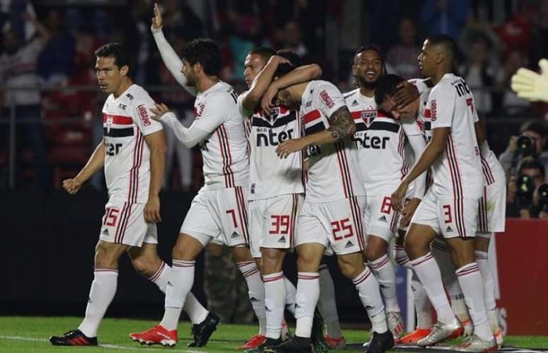São Paulo vem de um empate em 1 a 1 com o Palmeiras, na volta da pausa (Foto: Rubens Chiri/saopaulofc.net)