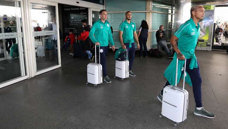Delegação do Palmeiras desembarcou em Mendoza no começo da tarde desta segunda-feira (Agência Palmeiras)