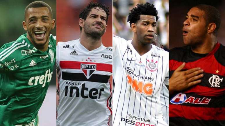 Vitor Hugo, Pato, Gil e Adriano são exemplos de jogadores que voltaram aonde tiveram sucesso (Foto:Montagem)