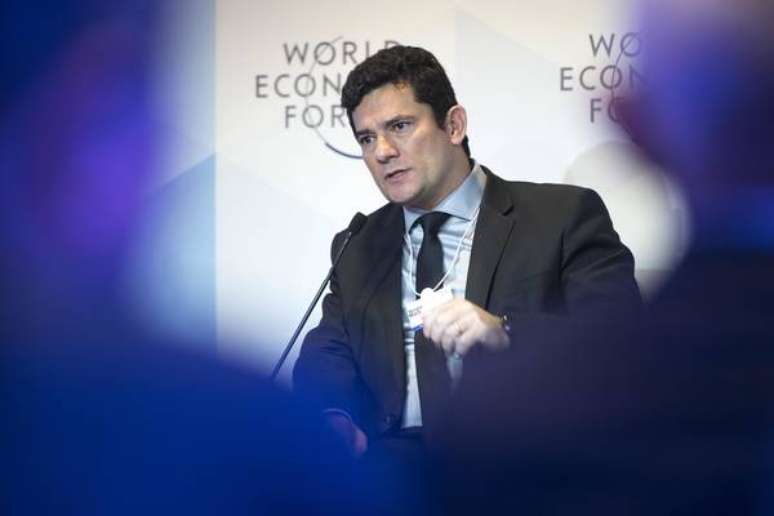 Sergio Moro durante o Fórum Econômico Mundial, em Davos