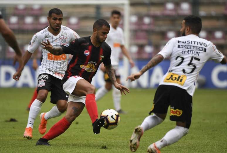 O último jogo do Timão na Sul-Americana foi contra o Deportivo Lara, na Venezuela (AFP)