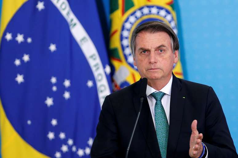 Presidente Jair Bolsonaro durante cerimônia no Palácio do Planalto
24/07/2019 REUTERS/Adriano Machado 