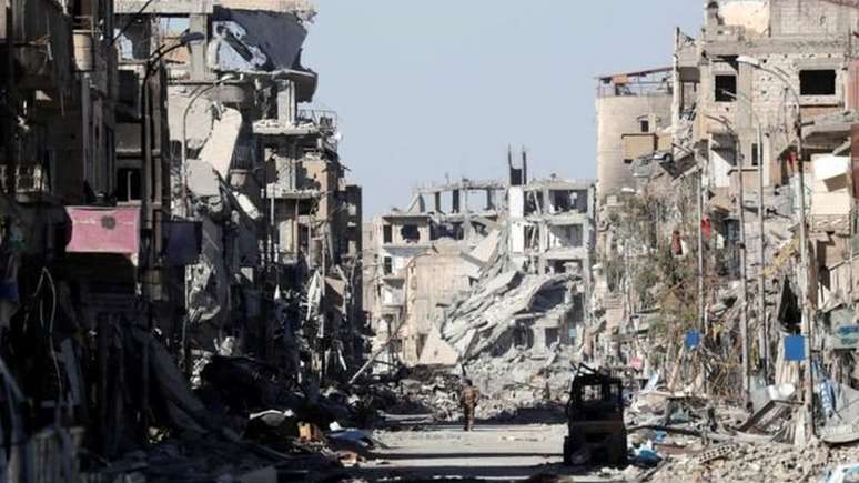 A guerra civil na Síria se estende há 8 anos