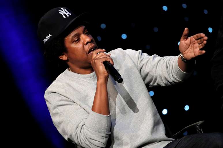 Jay-Z discursa durante evento em Nova York
23/01/2019
REUTERS/Mike Segar