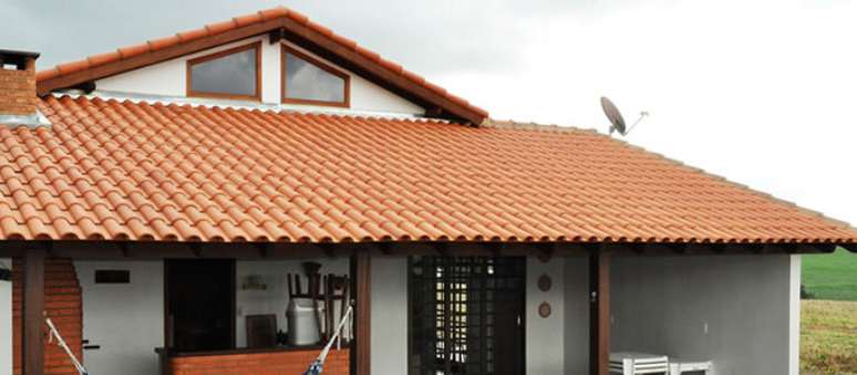 2. A telha portuguesa oferece um efeito lindo. Foto: Viva Decora
