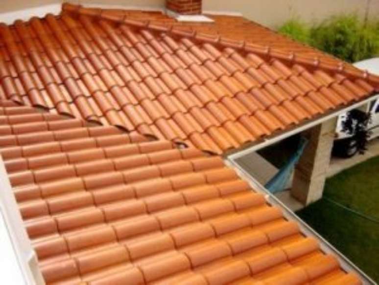 18. A telha portuguesa pode ser aplicada em diferentes estruturas. Foto: Madeireira Gonçalvez