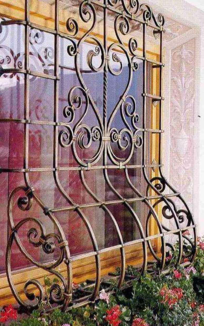 4. Os modelos de grades de ferro s&atilde;o lindos e elegantes. Foto: Decor F&aacute;cil