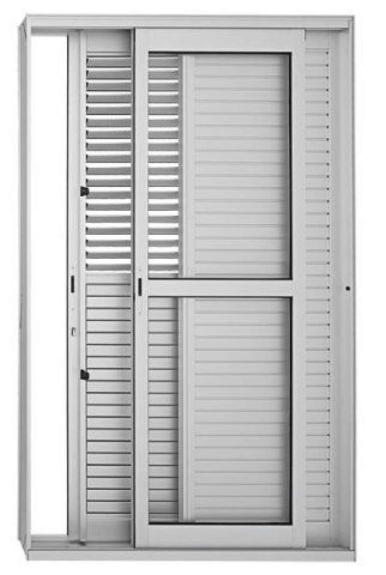 5. A porta balc&atilde;o de alum&iacute;nio branco necessita de cuidados espec&iacute;ficos. Foto: Casa Abril