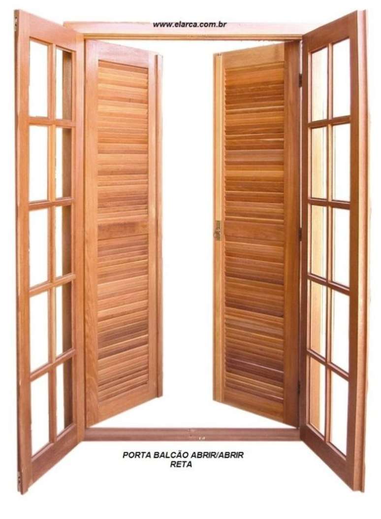 38. A porta balc&atilde;o com folha de vidro &eacute; muito comum em varandas. Foto: Elarca