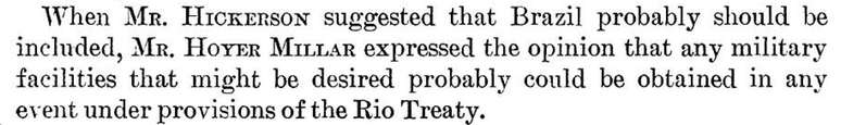 Entrada do Brasil na Otan chegou a ser aventada em reuni&atilde;o de 1948