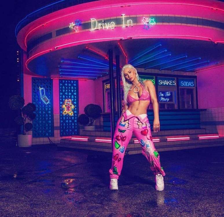 A rapper Iggy Azalea faz sua primeira apresentação em São Paulo em dezembro de 2019