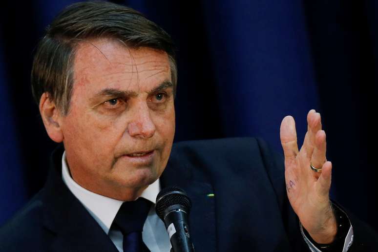 Presidente Jair Bolsonaro discursa durante cerimônia em Brasília
11/07/2019
REUTERS/Adriano Machado