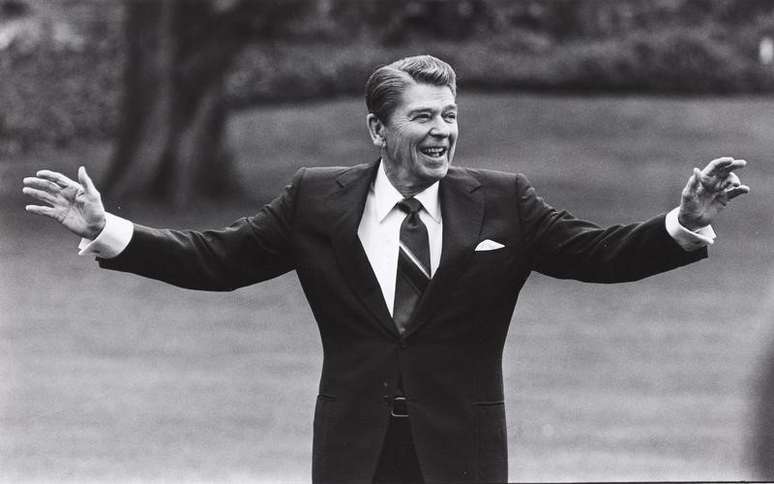 O ex-presidente norte-americano, Ronald Reagan, em foto de arquivo 
25/04/1986
REUTERS/Joe Marquette