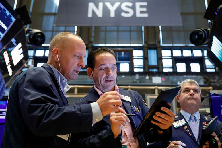 Operadores na Bolsa de Valores de Nova York 
02/08/2019
REUTERS/Brendan McDermid