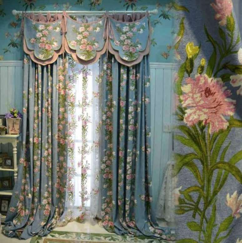 38. Outra cores podem existir na cortina de renda. Foto: Our Divine Creations