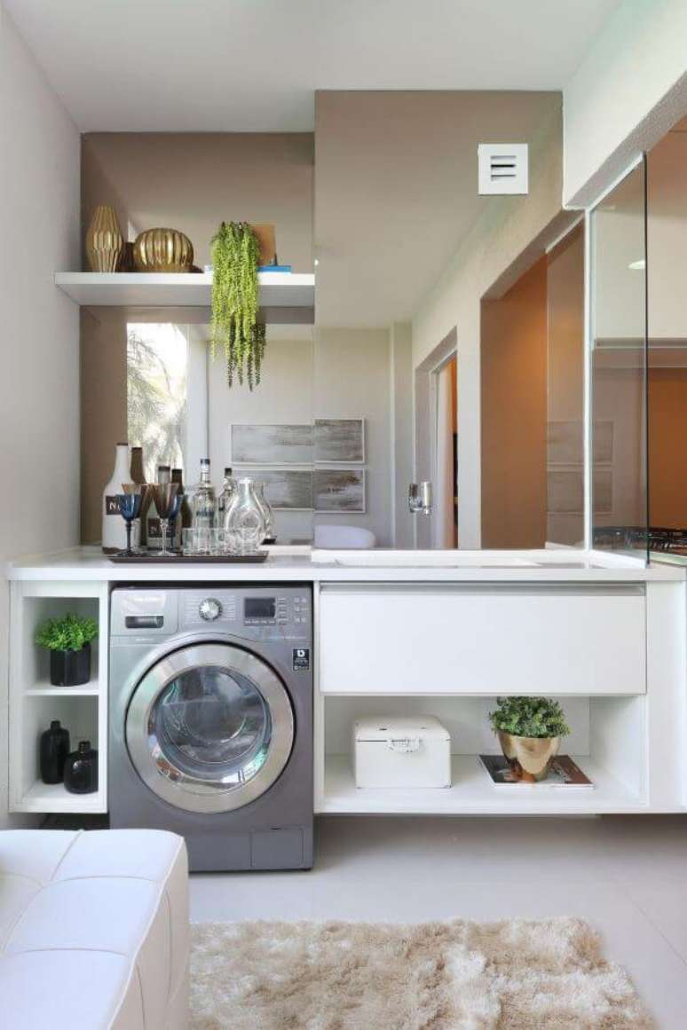 17. Lavadora de roupas no estilo máquina de lavar inox – Por: Chris Silveira e Arquitetos