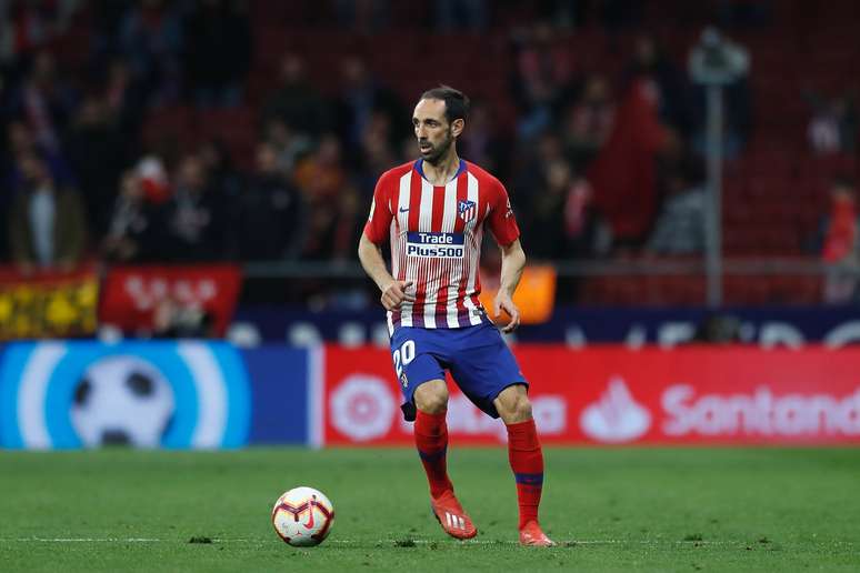 Juanfran na vitória do Atlético de Madrid sobre o Girona por 2 a 0