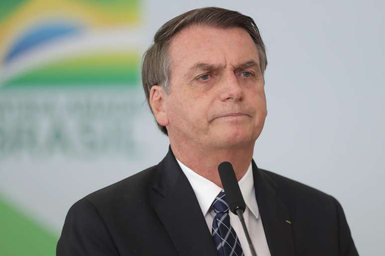 O presidente da República, Jair Bolsonaro (PSL-RJ), no lançamento do programa Médicos pelo Brasil em solenidade realizada no Palácio do Planalto, em Brasília