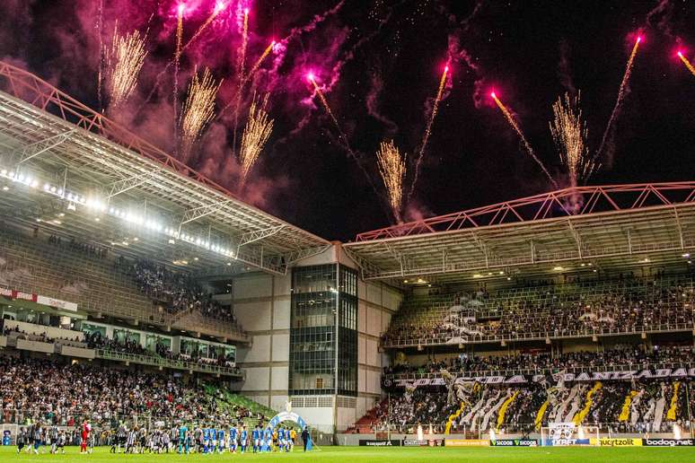 Visita da Arena Independência, em Belo Horizonte (MG), antes da partida entre Atlético-MG e Cruzeiro, válida pela décima terceira rodada do Campeonato Brasileiro 2019