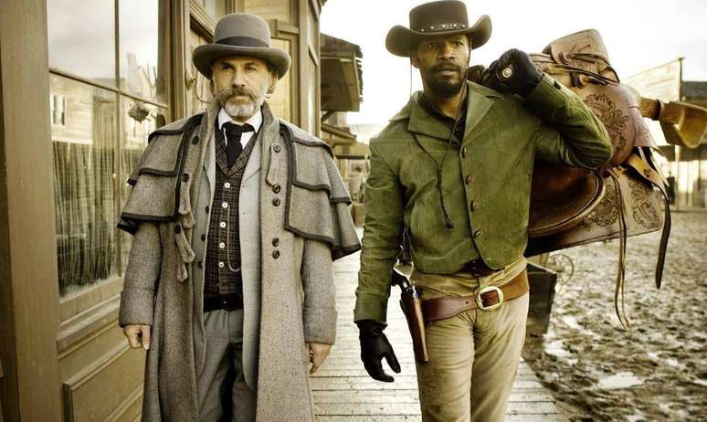 Em 'Django Livre', Jammjie Foxx, Christoph Waltz e Leonardo DiCaprio aparecem em interpretações magistrais. Waltz ganhou mais um Oscar de Melhor Ator Coadjuvante