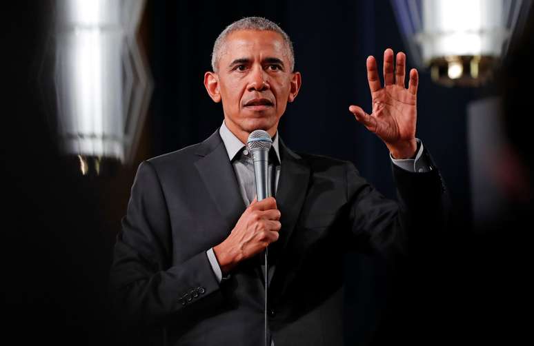 Ex-presidente dos EUA Barack Obama discursa em Berlim
06/04/2019 REUTERS/Fabrizio Bensch 